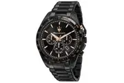 Maserati Traguardo Chronograph Stainless Steel Black Dial Quartz R8873612048 100M Men's Watch