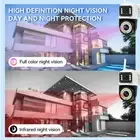 UK Plug 100-240V 2MP+2MP Wireless Monitor Camera Dual Lens Wall Mount Smart New