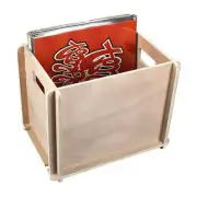 Wooden Vinyl Disc LP Record Storage Box