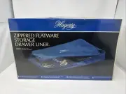 New Hagerty 12"x19" Zippered Drawer Liner Flatware Storage Tray Anti Tarnish