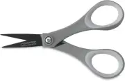 Fiskars 154110-1001 Non-Stick Titanium Softgrip Detail Scissors, 5 Inch
