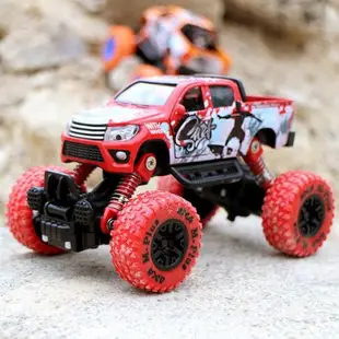 兒童越野車玩具車仿真合金大模型男孩小汽車模型賽車回力驅動