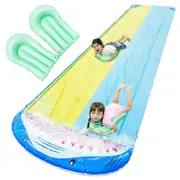 Catzon 480cm Water Slide with 2 Bodyboards Outdoor Water Toys