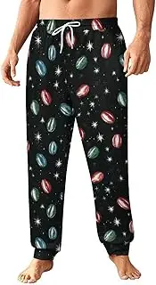 [Generic] Men's Sweatpants, Stars and Rugby with Sparkling Touch-16, Polyester Joggers, Sweatpants Jogging Pants for Workout Running