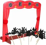 UPKOCH 1 Set Creative Puppet Storytelling Kit for Fun Shadow Theater with DIY Shadow Puppets Interactive Story Props for Family Games and Imaginative Play