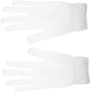 [CATIEBYE] Hollowed Out Mesh Gloves Fine Netting Women's Fashion Gloves for Cosplay and Events