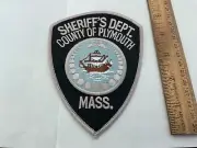 Sheriff’s Dept. Plymouth Massachusetts collectable patch full size new