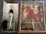 Barbie 2024 Holiday , Blonde, NIB and Barbie Signature Look Blonde Barbie lot