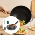 Iron Wok Pan Nonstick Cooking Pan 9.45 “ Wok Stir Fry Pan for Induction Gas