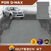 6D Diamond Ute Mat for Isuzu D-Max Crew Cab 2020-Curr factory plastic liner GREY
