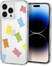 SPIGEN Cyrill Cecile Case Designed for Apple iPhone 14 Pro (2022)(6.1-inch) Hard Clear Cover - Gummy Bears Clear