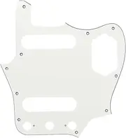 Musiclily Pro 10-Hole Guitar Pickguard for JPN Fender Japan Jaguar, 3Ply Parchment