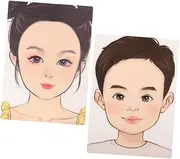 GARVALON Makeup Practice Face Board Pcs Silicone Face Painting Stencil for Boys and Girls Learning Tool for Makeup Art Skills