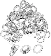 HIAKDOFT 20pcs Metal Closure for Handbags Bag Hardware Accessories All-weather Performance for Bag Making Eyelet Slot Design for Easy Installation
