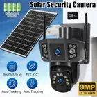 9MP Solar Security Camera Battery Powered Wireless CCTV PTZ Camera+32GB SD Card