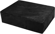 Luwecf Vinyl Record Player Sleeve, Turntable Cover for Dust , Black