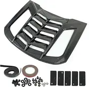 Car Rear Window Louver Weatherproof Windshield Scoop Cover Easy Installation ABS Plastic Racing Style Compatible For Ford Mustang 2015-2021