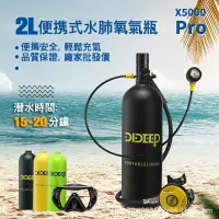 在飛比找樂天市場購物網優惠-[免運費]2L裝潛水呼吸氧氣瓶 便攜式便攜式潛水呼吸器游泳潛