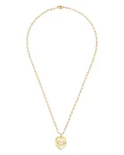 Dinh Van 18K Yellow Gold Double Coeurs Heart Pendant Necklace, 17.7