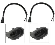 Wire Pigtail Male Extension H9 Two Harness Head Light High Beam Bulb Socket Plug (for: Volvo)