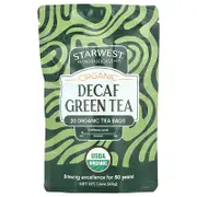 Starwest Botanicals, Organic Green Tea, Decaf , 20 Tea Bags, 1.4 oz (40 g)