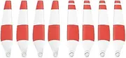 8PCS 6030F Propellers, Low Noise Light Weight Wing Suitable for part MI NI 3 Pro and MI NI 4 Pro Drone Replacement Propellers(8pcs White Red)