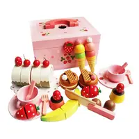 在飛比找金石堂精選優惠-草莓甜心派對木製玩具家家酒組 附收納箱