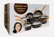 Rachael Ray Hard-Anodized Nonstick 14-Piece Cookware Pot & Pan Set , NEW IN BOX
