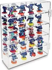 Acrylic Display Case for Collectibles, Display Case for Figures Dust-Proof 5 Layer Clear Acrylic Display Case for Wall Mounted and Desktop