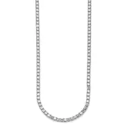 14k White Gold 28 3/4 Ct. Lab Grown Diamond VS/SI+ G+ Round 22 inch Straight Tennis Necklace