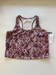NWT! Calvin Klein Performance Women's Sz L Racerback Scoop Neck Crop Tank Top