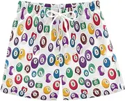[RPLIFE] Boys Short Swim Trunks, Anti-Chafe Swim Trunks Boys 2 T, Colorful Balls Numbers