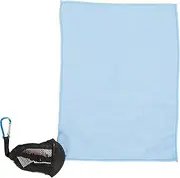 Trespass Dripclip Microfibre Mini Pocket Travel Gym Towel Keyring with Mesh Bag