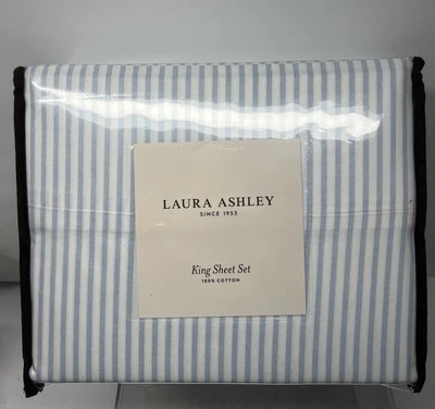 Elegant Ramona Blue King Cotton Sheet Set - Luxurious 4-Piece Bedding Collection