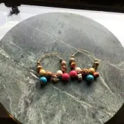 Wine Glass Charms Set of 2 Handmade By An Artist At The Wine Festival