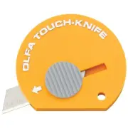 TK-4Y Olfa Multi-Purpose Touch Knife, Retractable Blade, Yellow, Pack of 1