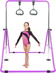 Gymnastics Bar Folding Expandable Adjustable Height Junior Training Monkey Kip B