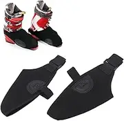 Neoprene Ski Boot Covers, Warm Windproof Snow Shoes Protector with Elastic Binding, Outdoor Ski Boot Covers Protective for Ski Shoes