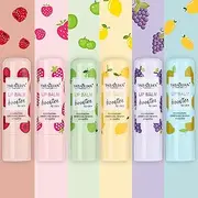 RoseFlower Lip Balm Set, 6 PCS Temperature Color Change Fruit Lip Balm, 24HR Hydration Long Lasting Moisturize Lips and Increase Charm Lip Gloss for Dry, Cracked Lips, Lip Care Makeup Set for Women
