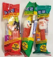 Lot Of 3 Pez Dispensers Santa Goofy Jack In The Box All Sealed In Bag
