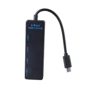 USB Type C to USB Hubs 4 Port Splitter for Notebook Desktop and Tablet Devices