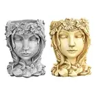 Goddess Statue Succulent Plant Pot with Drainage Hole Cactus Planter Home Decor