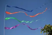 25ft Long Wind Streamer, Great for Boondocking RVing Eye Catchers( 1 Piece )