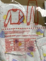 Sweet Vintage Valentines Brand Waffle Knit Girls XS 5/6 Thermal 2 Pc Set Pajamas