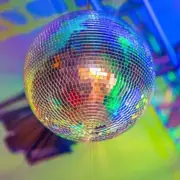 Mirror Disco Ball 395 mm Silver Party Large Disco Ball with Hanging Ring
