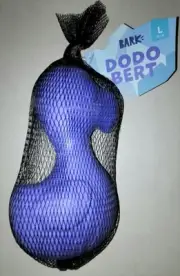 NEW BARK Box DODO Bert - Super Chewer Dog Toy Purple Bird Parrot Size L 50+ lb