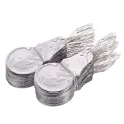 100x Silver Tone Wire Loop DIY Needle Threader Stitch Insertion Hand Machine ...