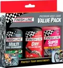 Finish Line Bike Care Value Pack Includes DRY Lube EcoTech Degreaser and Super