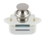 25mm Push Button Lock Cabinet Door Knob Motorhome Campervan Gold