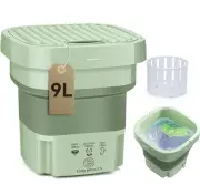 9L Portable Washing Machine Foldable Mini Washer Machine, Upgraded Motor Mini...